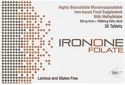 Ironone Folate Food Supplement, 30 Tablets