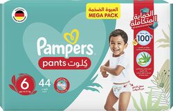 Pampers Baby Diaper Pants, Size 6, 16-21 kg, 44 Counts