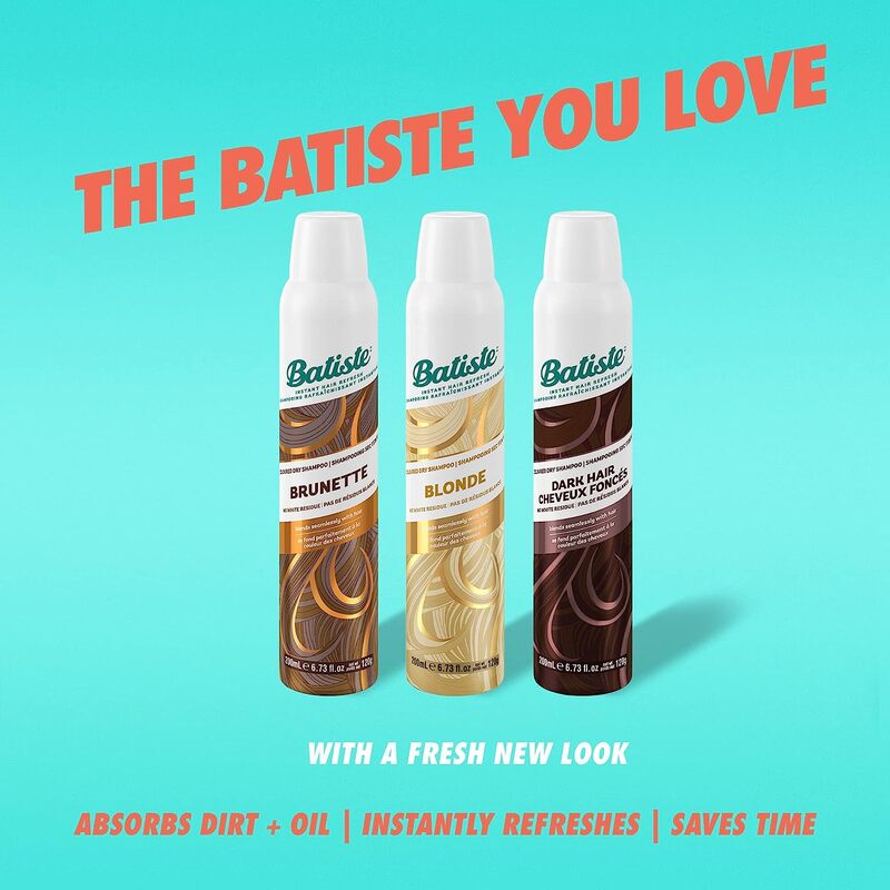 Batiste Brunette Dry Shampoo for Colour Hair, 200ml