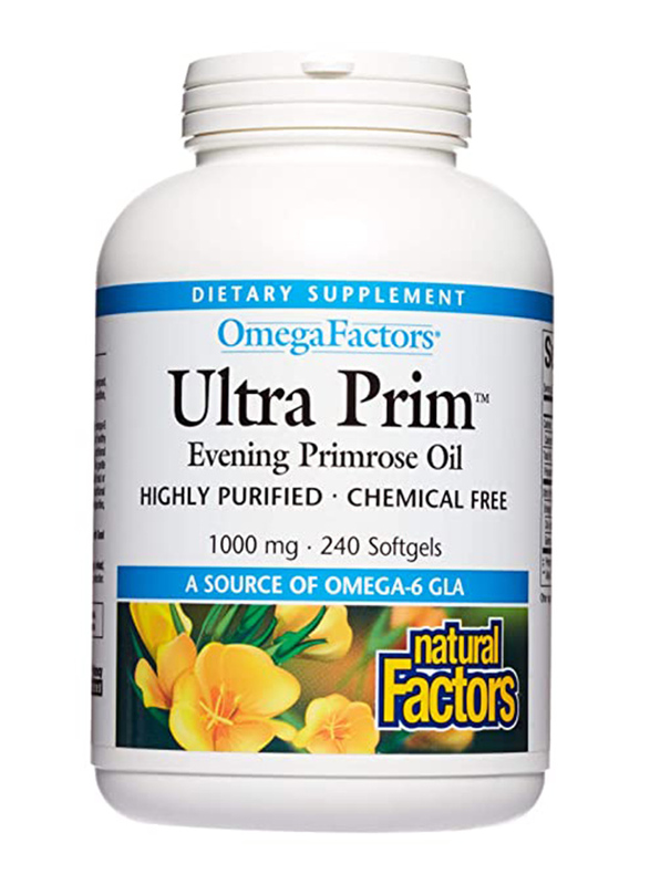 

Natural Factors Ultra Prim Evening Primrose Oil, 1000mg, 90 Capsules