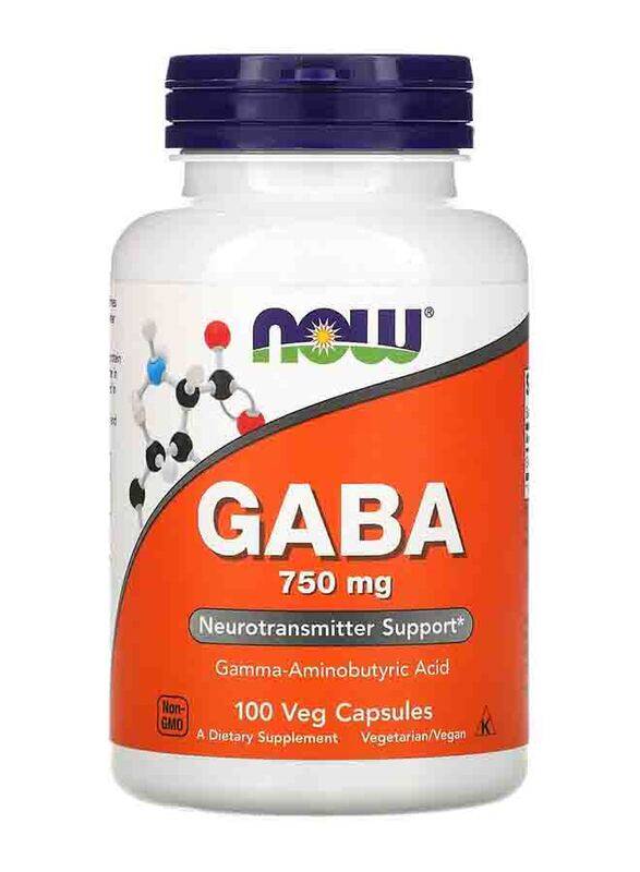 

Now Foods Gaba Dietary Supplement, 750mg, 100 Capsules