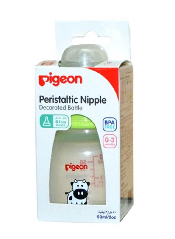 

Pigeon Peristaltic Nipple Decorated Bottle, 50ml