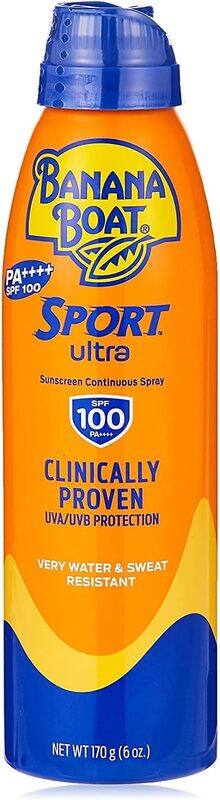 

Banana Boat SPF100 Sport Sunscreen Continuous Invisible Clear Spray, 170gm