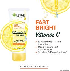 Garnier Skin Active Fast Bright Face Wash With Pure Lemon Essence, 100ml