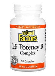 Natural Factors Hi Potency B Complex, 50mg, 90 Capsules