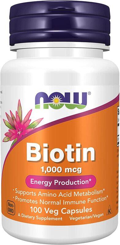 

Now Foods, Biotin, 1000 mcg, 100 Capsules
