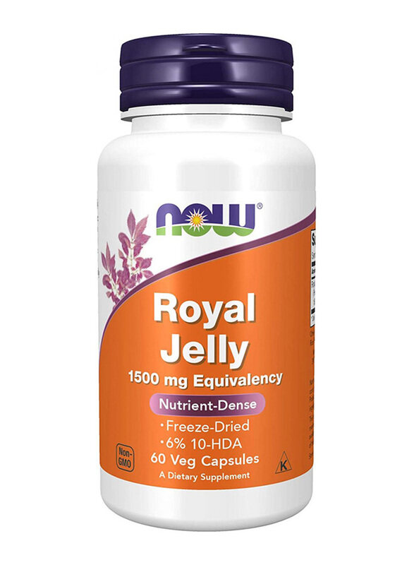 

Now Royal Jelly Capsules, 1500mg, 60 Vegetable Capsules