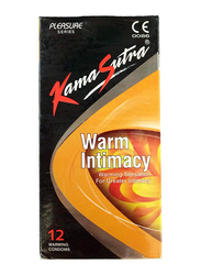 Kamasutra Warm Intimacy Condoms, 12 Pieces