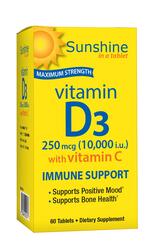 Sunshine Super Vitamin D 10000 Iu, 30 Tablets