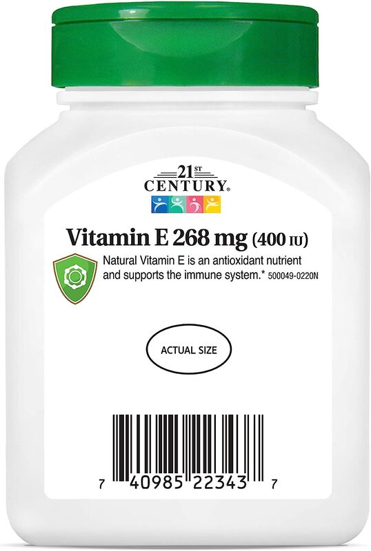 21St Century Vitamin E 268 Mg (400 Iu Natural D-Alpha), 110 Count