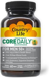 Country Life Core Daily 1 Men 50+ Dietary Supplement, 60 Tablets