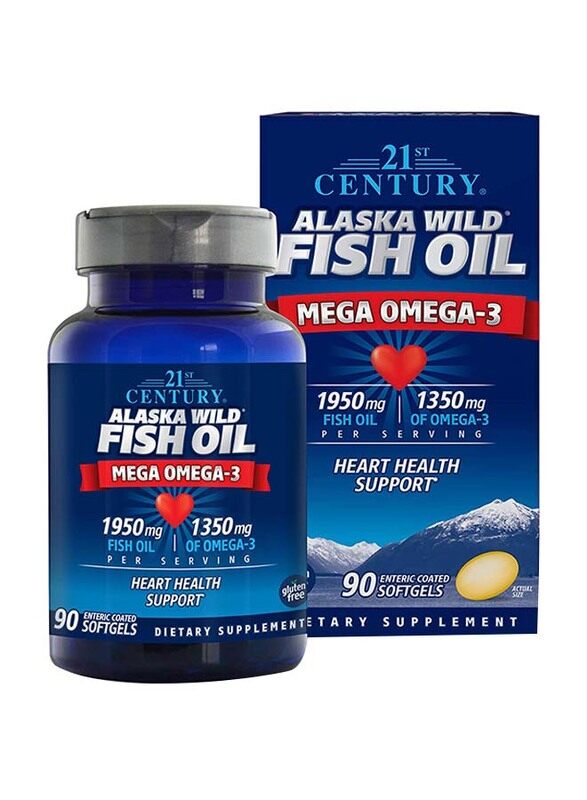 

21St Century Alaska Fish Oil Dietary Supplement, 1350mg, 90 Pieces