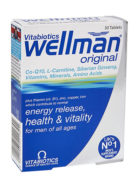 

Vitabiotics Wellman Energy Release Tablets, 30 Tablets