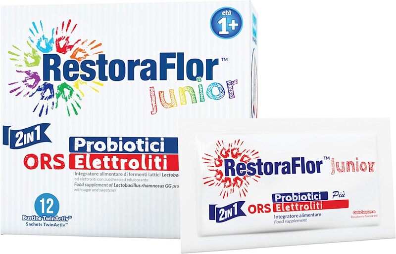 RestoraFlor U.G.A Nutraceuticals Restoraflor CFU Probiotic Plus ORS Electrolytes, 12 Sachets