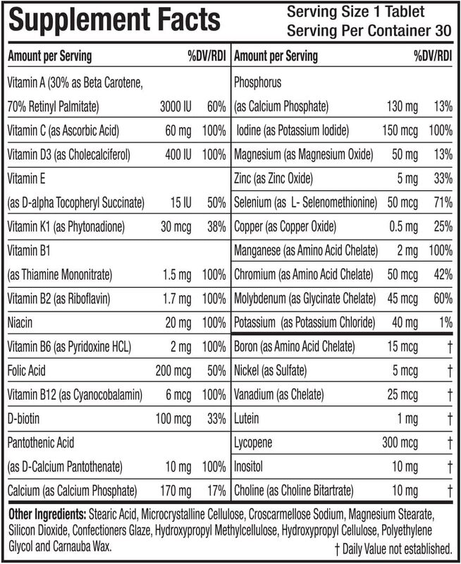 Natural Fervor Megaton Women 50+ Super Multivitamin, 60 Tablets