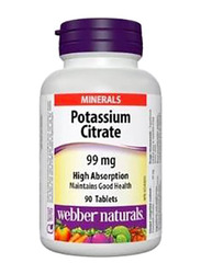 Webber Naturals Potassium Citrate, 99mg, 90 Capsules