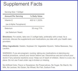 Puritan's Pride Vitamins E 400 + Selenium, 100 Serving