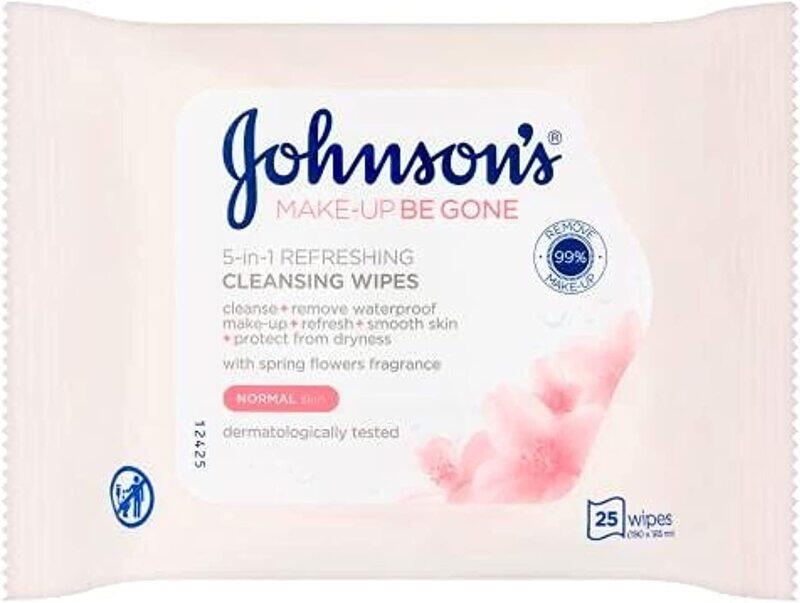 

Johnson's Normal Face Cleansing Wipes, 25 Pieces