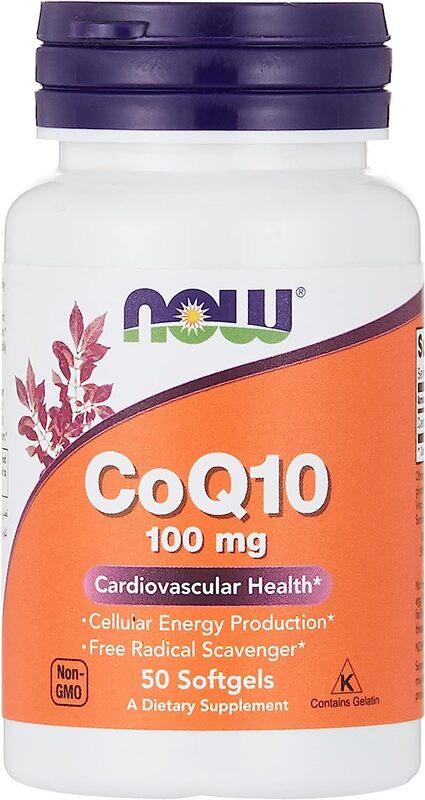 Now Foods Coq10 Vitamin Supplement, 100mg, 50 Softgels