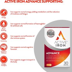 Solvotrin Active Iron Advance Iron Supplement, 25mg, 30 Capsules