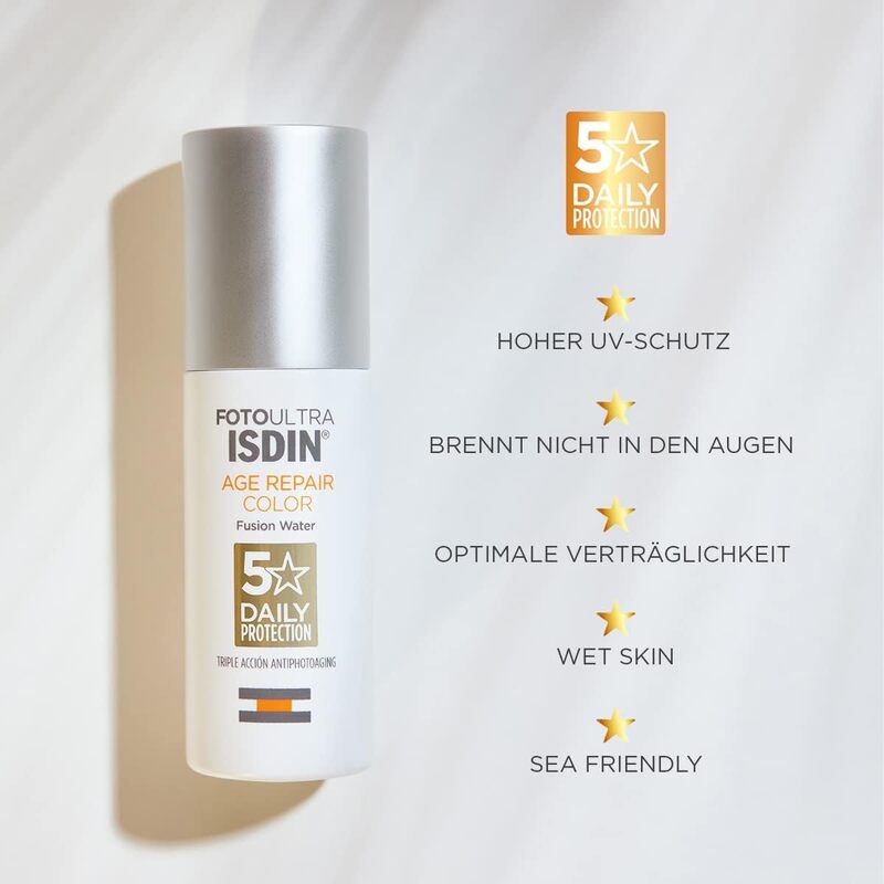 Isdin SPF50 Foto Ultra Age Repair Color Fusion Water, 50ml