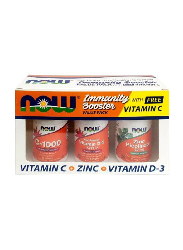 Now Immunity Booster Value Pack Dietary Supplement, 210 Pieces