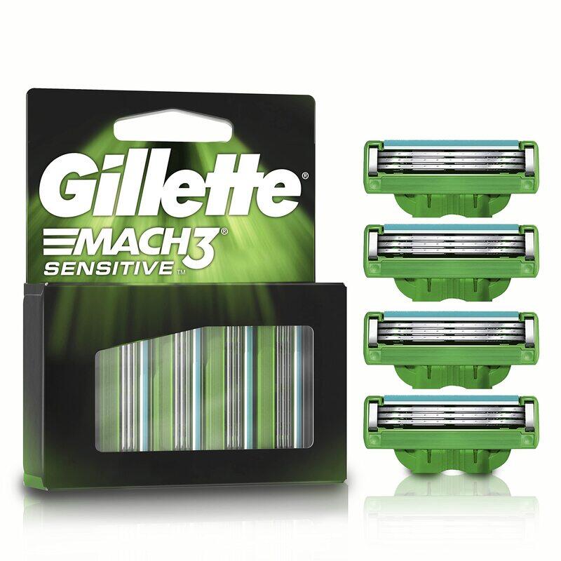 

Gillette Mach3 Sensitive Razor Blade Refills, 4 Pieces