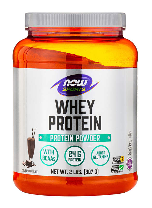 Now Sports Whey Protein Powder, 907g, Creamy Chocolate