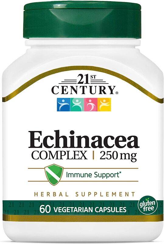 

21St Century Echinacea Complex Vitamin Supplement, 250mg, 30 Vegetarian Capsules