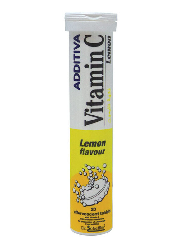 

Additiva Vitamin C Lemon Effervescent Tablets, 1000mg, 20 Tablets