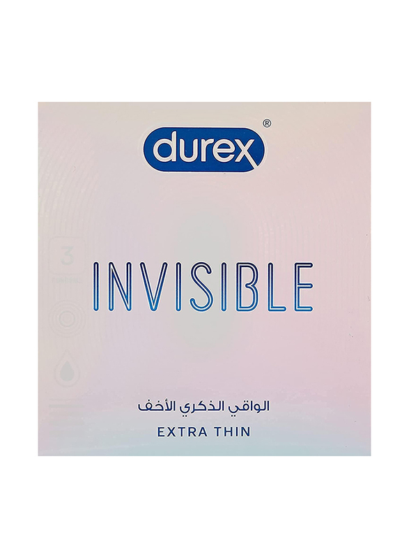 Durex Invisible Extra Large XL - Condoms, 3 pcs