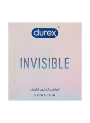 Durex Invisible Extra Thin Condom, 3 Pieces