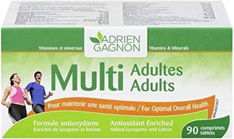 Adrien Gagnon Multi Adults Vitamins & Minerals, 90 Tablets