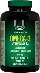 Ultimate Omega-3 900mg with Vit. D3, 65 Softgels