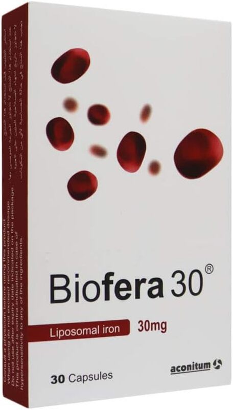 Biofera 30 Liposomal Iron, 30mg, 30 Capsules