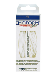 Emoform Triofloss Dental Floss, 100 Pieces