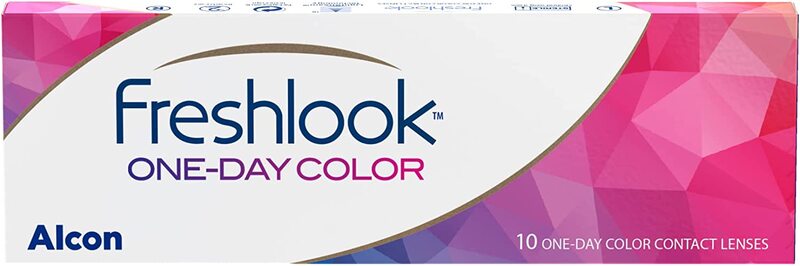 Freshlook One-Day Color Pack of 10 Contact Lenses Without Power, Pure Hazel