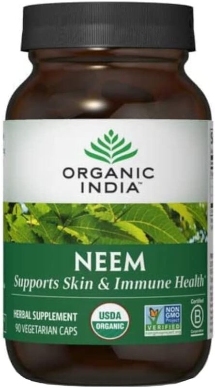 Organic India Neem Herbal Supplement, 90 Capsules