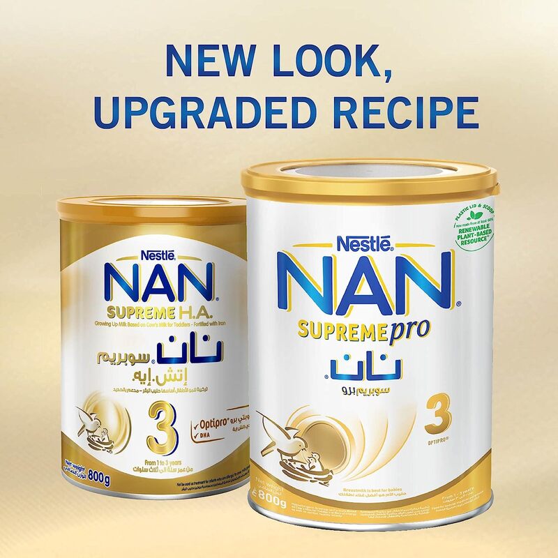Nestle NAN Supreme Pro 3 Growing Up Formula, 1-3 Years, 800g