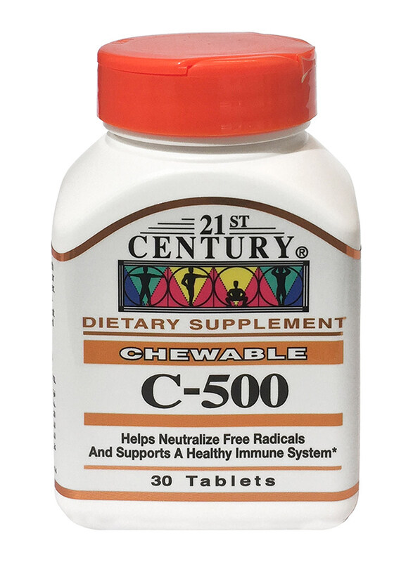 

21st Century Chewable C-500 Dietary Supplements, 30 Tablets