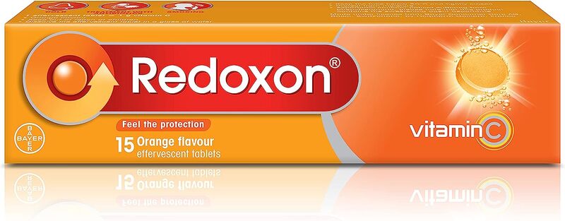 Redoxon Orange 1g Effervescent Tablets, 15 Tablets