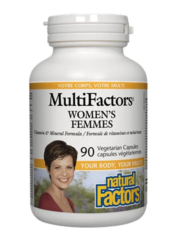 

Natural Factors Multifactors Women's Femmes Dietary Supplement, 90 Veg Capsules