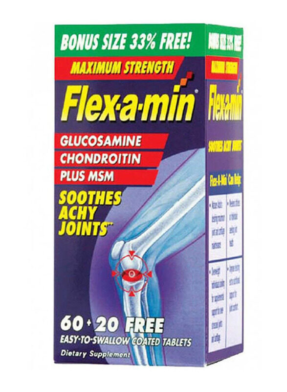 

Nature's Bounty Flex-A-Min Maximum Strength Tablets, 60+20 Tablets