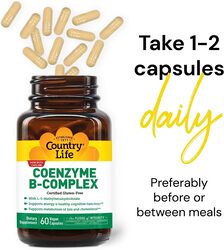 Country Life Coenzyme B-Complex Capsules, 60 Capsules