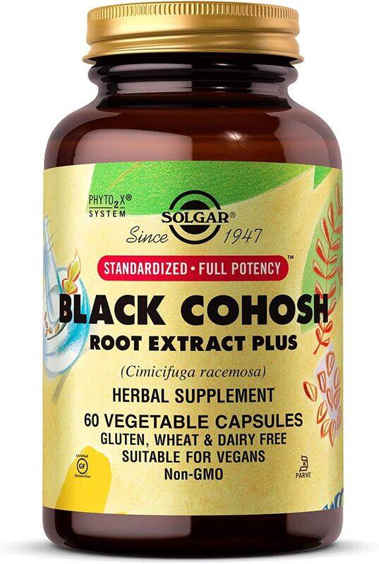 

Solgar Black Cohosh Root Extract Plus Harbal Supplement, 60 Capsules