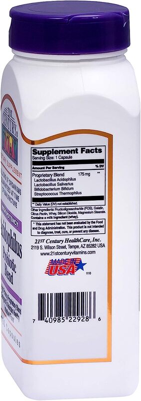 21St Century Acidophilus Probiotic Blend Dietary Supplement, 150 Capsules