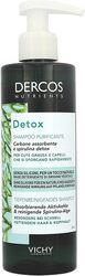 Vichy Dercos Nutrients Detox Oily Scalp Shampoo for Oily Hair, 250ml