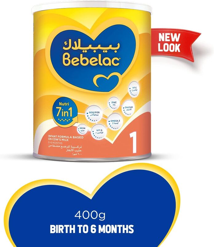 Bebelac Nutri 7In1 Infant Milk Formula, 0-6 Months, 400g