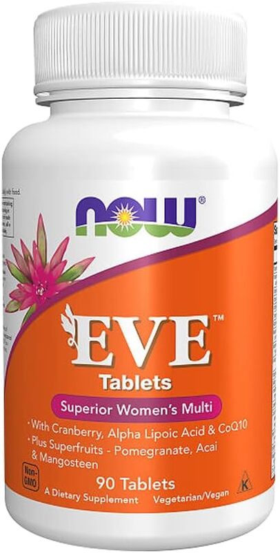 Now Eve Superior Women's Multiple Dietary Supplement, 90 Tablets