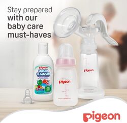 Pigeon Slim Neck Bottle With Cap, 120ml, Pink